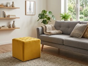 Taburet Mustar LORI VELVET