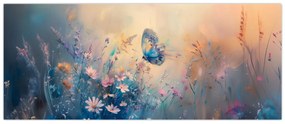 Tablou - Pajiște cu Fluture (120x50 cm)