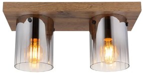 Globo 15915-2 - Plafonieră UNDERWOOD, 2 x E27 / 40 W / 230 V, 16 x 41 cm