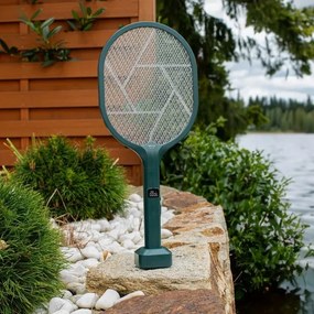 Paletă LED electrică anti-insecte 2 în 1 1200 mAh/5V verde