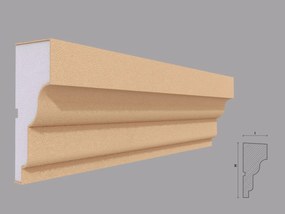 Ancadrament fereastra exterior FP130 dimensiuni 146x63x2000mm