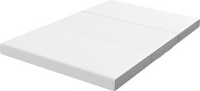 HOMCOM Saltea Pliabilă 195x120cm, 10cm, Husă Lavabilă, Ideală pentru Oaspeți/Camping, Gri | Aosom Romania