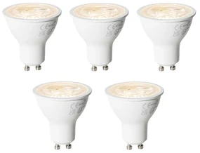 Set de 5 becuri LED GU10 reglabile 7W 430 lm 2700K