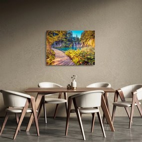 Tablou pe sticlă - Lacurile Plitvice, Croația (70x50 cm)