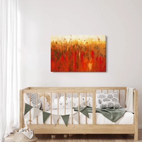 Tablou cu abstracție pictată (90x60 cm)