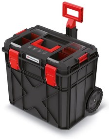Valisa cu roti A, 51 cm, organizator, negru