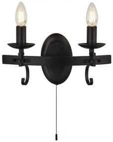 Aplica design rustic Cartwheel III 8902-2BK SRT