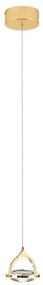 Pendul LED cu cristal K9 design lux MOON auriu