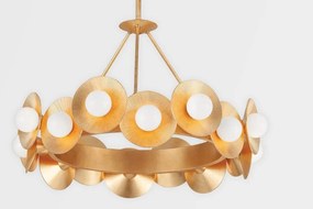 Candelabru LUX realizat manual, design modern EMERALD, cu 16 surse de lumina