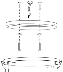 Plafonieră LED RGBW dimabilă TURCONA-Z LED/22,4W/230V Eglo 900055