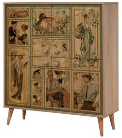 Mobilier pentru hol Maluxe 732-0900 (Stejar sonoma + Piatră). 1089074