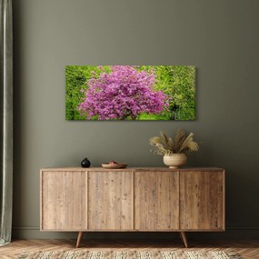 Tablou cu pom înflorit pe luncă (120x50 cm)