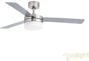 Lustra cu ventilator si telecomanda PANAY nichel 33608