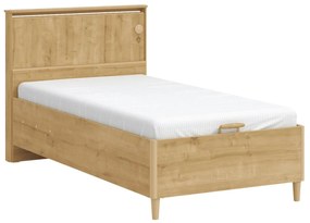 Pat cu tablie si spatiu de depozitare, Colectia Mocha (100x200 cm)