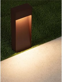 Stalp LED iluminat exterior IP65 MOLAT Corten H-35cm