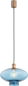 Lustra/pendul design decorativ TRESCO cupru/blue