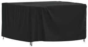 Husa mobilier de gradina, negru, 125x125x74 cm, oxford 420D