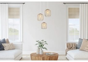 Globo 15965-3HR - Lustră DICHTI suspendată pe cablu, 3x E27/40W/230V