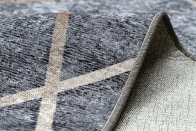 MIRO 51233.809 covor lavabil Geometric anti-alunecare - gri - SECUNDAR-COTATI PRODUSUL