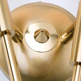 Aplica de perete design modern OPALDESIGN 2L dreapta, auriu mat