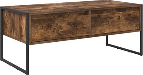 vidaXL Masă de cafea Stejar fumuriu 100 x 46 x 40 cm Lemn compozit