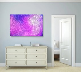 Tablou Mandala indiană cu un fundal galactic
