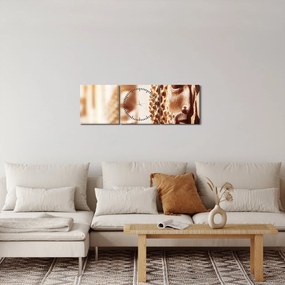 Tablou - Relief persan (cu ceas) (90x30 cm)