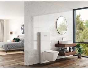 Modul Ideal Standard NeoX pentru vas wc suspendat, sticla alba, actionare pneumatica Alb