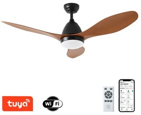 ZEVENTI - Ventilator de tavan LED MURO, 18 W, 230 V, Wi‑Fi Tuya, cu telecomandă