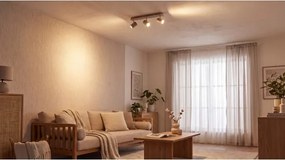 Kanlux 90782 - Corp de iluminat tip spot EVALO 3xGU10/10W/230V bej/auriu