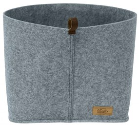 Cos depozitare, Wenko, Feli M, 6.1 L, 24 x 16 x 16 cm, poliester, gri