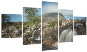 Tablou cu cascadele și munți (125x70 cm), în 40 de alte dimensiuni noi
