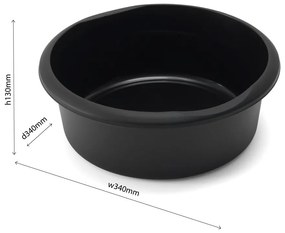 Lighean Addis Circular, 7,7 l, negru