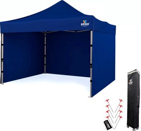 Cort de petrecere premium 3x3 m din aluminiu | Rezistență maximă - cu 3 pereți - Albastru