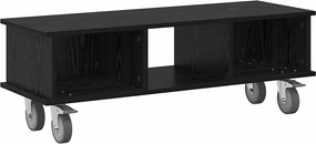 vidaXL Support TV Stejar Negru 100 x 35 x 35 cm Lemn compozit