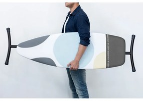 Masa de calcat Brabantia D 1003386, 135x45 cm, 7 pozitii de reglare, Alb/Gri