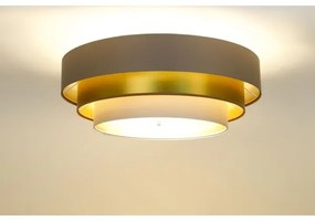 Lustr TRINITI 2xE27/60W/230V maro/auriu/bej