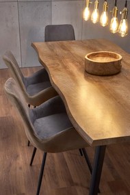 Scaun K392 velvet gri maro