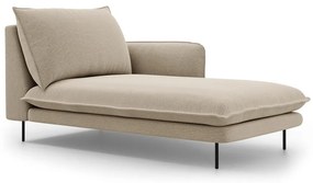 Șezlong divan cu cotieră pe partea dreaptă Cosmopolitan Design Vienna, bej