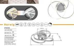 Plafoniera LED cu telecomanda HERWIG