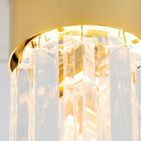 Plafoniera cu cristal K9 design elegant PRISM aurie