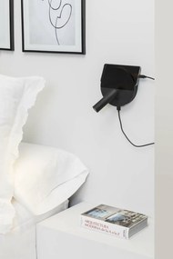 Aplica cu reader LED directionabil stil minimalist DUAS USB C negru