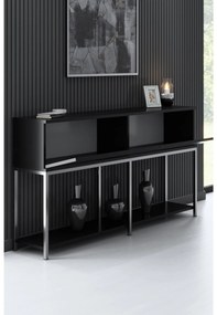 Măsuță consolă Vibubi 1 (negru + argintiu) . 1093378