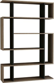 Biblioteca MITO, stejar sonoma/gri antracit, PAL melaminat, 110x26x161