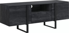 Comodă TV Verica 150 cm cu nișă - cărbune / picioare negre