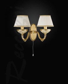 Aplica de perete clasica cu 2 brate din alama design italian 6522