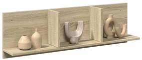 vidaXL Dulap de perete, stejar sonoma, 100x16,5x30 cm, lemn prelucrat