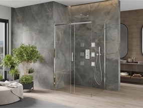 Mexen Omega cabină de duș glisantă 120 x 90 cm, transparentă, crom - 825-120-090-01-00