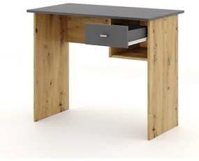 Birou RICO, stejar artisan/gri