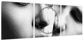 Tablou - Cuplu (cu ceas) (90x30 cm)